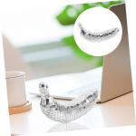 2St Disco-Banane gefälschte Banane Fälschung Disco- Fischernetz-Dekor Boho innerspace The Office dekoring Raffhalter Weihnachten Home Obstfigur Bananenstütze Schaum Silver