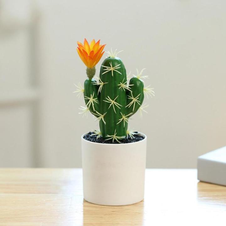Künstlicher Kaktus – künstlicher Kaktus, dekorativ, modern, realistisch, Kaktusornament für , Schreibtisch und Tisch, Innengrün, pflegeleicht, perfekt