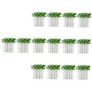 280 STK Rosenstiel künstliche blüten Artificial Flower Massenhandwerk Rosenblumendraht künstliche Rosen Girlande DIY Bindedrähte bastelt Blumendraht Hochzeit grüne Blätter