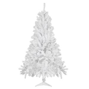 Kunstkerstboom Nordmann-spar 180 cm, 600 takken, dennenboom klein, spuitgieten, wit, Cushhom