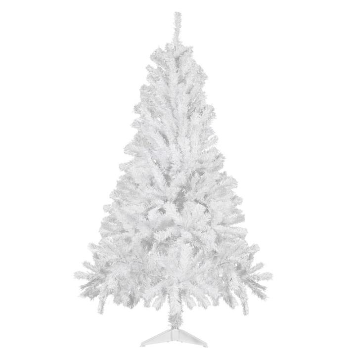 Kunstkerstboom Nordmann-spar 180 cm, 600 takken, dennenboom klein, spuitgieten, wit, Cushhom