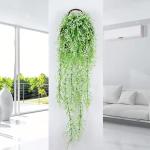 2 stuks opknoping mand kunstmatige bloem, kunstmatige bloemen op de muur, muur gemonteerde kunstmatige bloemen, kunstmatige bloemen buiten, kunstmatige hangende planten voor thuis,