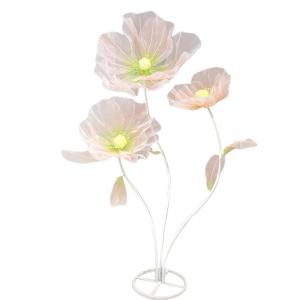 Riesenblumen 5,58 Fuß komplizierte robuste dekorative Organza -Blumen mit flexiblen Stielen und breite Basis -Riesenblumen für Hochzeit, Geburtstag, Wohnkultur (Stil 1) Riesenblu
