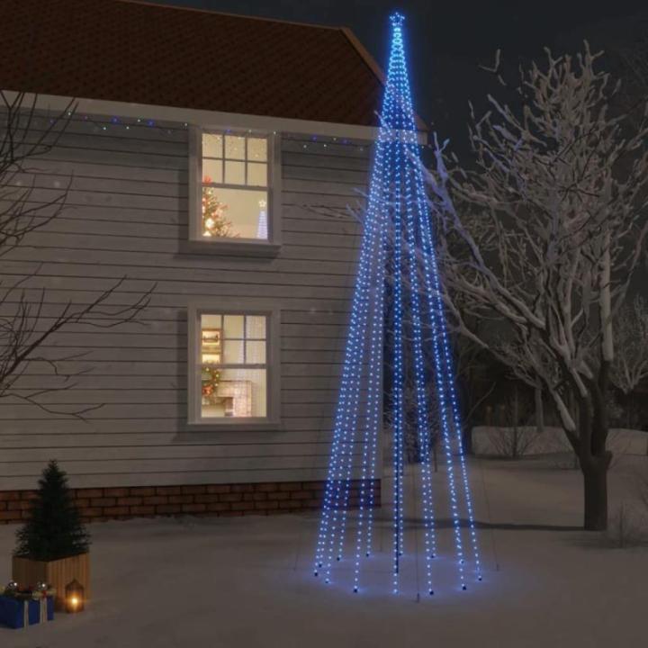 LED kerstboom met haringen blauw 1134 LEDs 800 cm