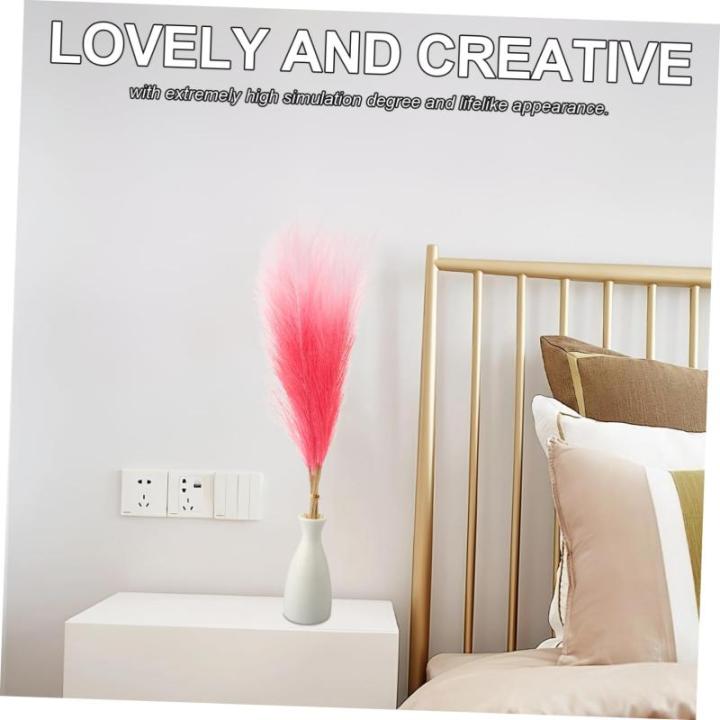 10st -Dekoration Schilf DIY Schmücken Schilfgras Ornamente Schilf Für Vase Schilfpflanze Pampas-Pflanze Künstliche Pampas Schilf DIY Dekore Pampas-Bouquet Stoff