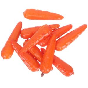 2 Sätze Künstliche Karotte Heimküche Gefälschtes Gemüse Tu So, Als Würdest Du Karotte Spielen Karotten-Display-Requisiten Karotten-dekor Lebensechte Karotte Schaum 30 Stück 