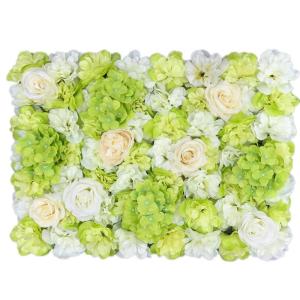1 stuk 40 cm x 60 cm bloemenwandpaneel, , wandpaneel, bloemen, achtergrond, voor bruiloft, verjaardag, feest, woondecoratie, wanddecoratie, groen B