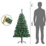 Weihnachtsbaum Künstlicher Weihnachtsbaum, Grüner Weihnachtsbaum Mit Ständer for Drinnen Und Draußen, Urlaubsdekoration Christbaum(1.2m)