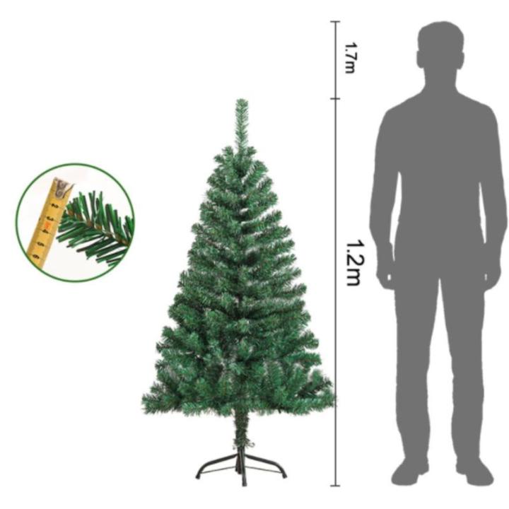 Weihnachtsbaum Künstlicher Weihnachtsbaum, Grüner Weihnachtsbaum Mit Ständer for Drinnen Und Draußen, Urlaubsdekoration Christbaum(1.2m)