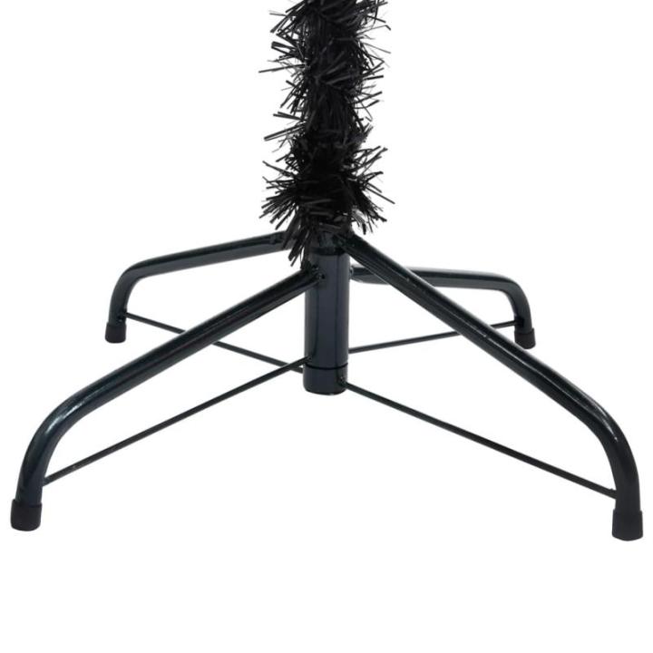 Künstlicher Weihnachtsbaum mit Ständer Christbaum Tannenbaum Kunstbaum Weihnachten Künstlicher Weihnachtsbaum Weihnachtsdeko Schwarz 120 cm PVC