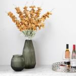 Delphinium 6 stuks ridderspoor zijden bloemen 85 cm lange steel bloemen voor thuis, bruiloft, kantoor, feest, arrangement decoratie (guldenroede)