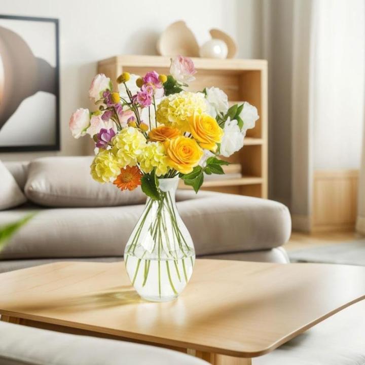 Silikon-Blumenarrangement-Werkzeuge, staubdichte Ornamente, Dekoration, Waterpro Desktop L1O3 Vase, feuchtigkeitsbeständig