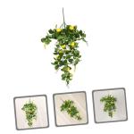 2St Simulation Zitronenrattan Ramo de Flores Artificiales künstliche Pflanzen Künstliche Zitronenpflanze Dekorative Zitronenpflanze Baum-Zitronenzweig-Ornamente Zitronenpflücker