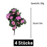 Artificial Flowers 33 cm Kunstpflanzen Kunstblumen Deko Blumen Künstlich Künstliche Blumen Pflanzen für Hausgarten Geburtstag Party Home Wedding Dekor 0512