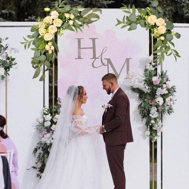 Empfang Seiden Tulpen Arrangements Hochzeit Gemischte Pfingstrosen Willkommensschild Veranstaltungsverzierungen