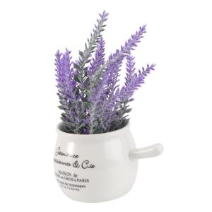 3St Bonsai-Handwerk Balkondekoration Kunstblumen Blumenarrangement Tischdekoration Blumentopf-Ornament Kunstblumen mit Vase Tischdeko Topf Heimdekoration Desktop-Dekoration Violett