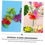 3 Sätze Simulation Hibiskus Dekor Tropische Hawaii-Ornament Abs Simulation Blumenornament Künstliches Blumenarrangement Girlande Künstliche Stoff 72 Stück * 3