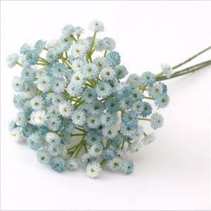 Künstliche Schleierkraut Seidenblumen, lebensechte Blüte, allergiefreundliches Geschenk (blau)
