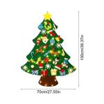 Kid Felt Christmas Tree | Wall Art Decor | Christmas Tree Wall Decor | Felt Christmas Tree | Christmas Tree For Kids Interactive Fun For Children's Rooms, Bedrooms, Dormitories
