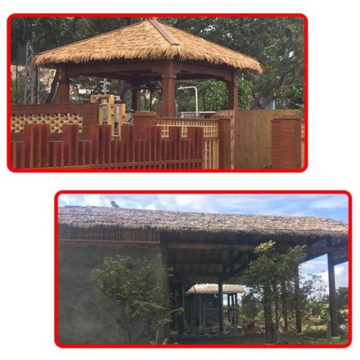 Simulation Thatch Fliese Engineering Thatch PE Kunststoff Thatch Gazebo Künstliche Thatch Simulation Stroh Fake Thatch Thatch Dach Wasserdicht Weingut Dekorative Fake Thatch -0.5x