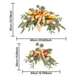 Empfang Seiden Tulpen Arrangements Hochzeit Gemischte Pfingstrosen Willkommensschild Veranstaltungsverzierungen