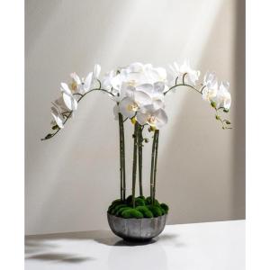 Kunstblumen Künstliche Blumen im chinesischen Stil – lebensechte Silikonpflanzen für Wohnzimmer, Hotels, Elegante Dekoration für kleine Räume für jeden Anlass