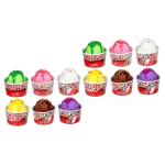 12 Stück Eiscreme Modell Eiscreme Kugeln Gefälschte Partybevorzugung Eiscreme Kugeln Schaufenster Requisite Realistische Eiscreme Kugeln Künstliches EIS Eiscreme Requisite