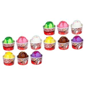 12 Stück Eiscreme Modell Eiscreme Kugeln Gefälschte Partybevorzugung Eiscreme Kugeln Schaufenster Requisite Realistische Eiscreme Kugeln Künstliches EIS Eiscreme Requisite