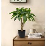 45 cm kunstplant Pachira Aquatica gelukskastanje bonsai in pot, decoratieve plant, kamerplant voor badkamer, eetkamer, woonkamer decoratie