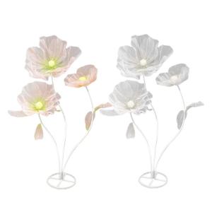 Riesenblumen 5,58 Fuß komplizierte robuste dekorative Organza -Blumen mit flexiblen Stielen und breite Basis -Riesenblumen für Hochzeit, Geburtstag, Wohnkultur (Stil 1) Riesenblu