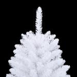 Tannenbaum Kunstbaum mit PVC-Spitzen, Weihnachtsdeko Dekobaum für Innen Außen Künstlicher Weihnachtsbaum Klappbar mit Ständer Weiß 150 cm