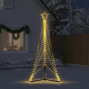 LED Weihnachtsbaum Aussen Kegelform Weihnachtsbaum Metall Groß Warmweiß 483 LEDs Tannenbaum Lichterbaum Weihnachtsdeko Aussen Weihnachtsbaum Tanne 240 cm