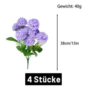 Kunstbloemen, 36 stuks, grote hortensia, boeket voor bruiloft, bruid, kantoor, thuis, feest, kantoor, arrangement, decoratie, 0503