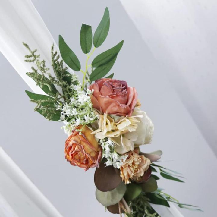 Künstliche Rose Eukalyptus Girlande Reben Rattan Blumen Hochzeit Party Dekoration