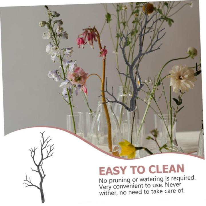 2St künstlicher AST Künstliche Zweige kunstzweige Schwarze Zweige Künstlicher Blumenstrauß künstliche Pflanzen Vase künstliche getrocknete Stiele Stängel und Zweige Plastik 