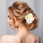 20 stuks , , namaakmini-bloemen van zijde, voor woondecoratie, bruiloften (wit)
