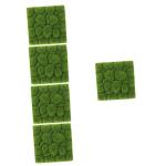 5 stuks gesimuleerd schuimschuim tapijt van kunstgras akoestische platen van mos bruiloftsdecoraties tegel kunstmos wanddecoratie simulatie mosplaat plant mosbal