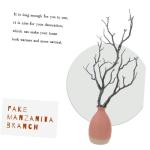 Kunstmatige tak Manzanita-takken, natuurlijke zwarte takken, Halloween, vaas, bruiloftsdecoraties, tafelbloemenboeket, hartstuk, takken, knutselen, tak, boom, olietak, plastic boom