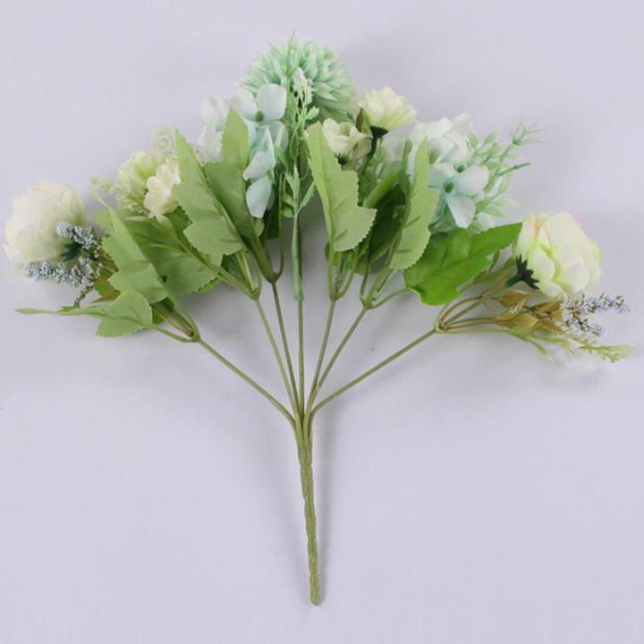 Kunstbloemen, 14 boeketten van kunstpioenrozen, kunstbloemen, kunstbloemen, kunstbloemen, voor feest, eettafel, raam, huis, bruiloftsdecoratie 1010