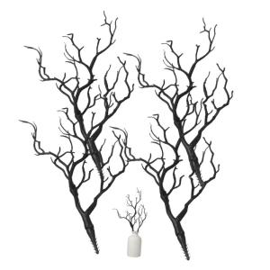 4 Stück Halloween Dekoration AST Orangefarbene Zweige Künstlich Belebte Pfingstrosen Halloween Baumschmuck Bäume Weihnachten Künstliche Zweige Baumreben Künstlicher