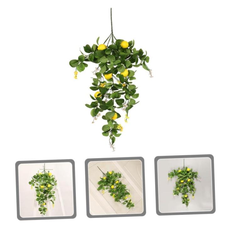10 Stück Simulation Zitronen Rattan Künstlicher Zitronenstiel Winter Heimdekoration Zitronenbaum Dekorationen Zitronenpicks Gefälschter Zitronenzweig Requisiten Baum