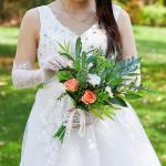 Hochzeitssträuße für die Braut, Brautjungfer, Handsträuße, künstliche Blumen zum Werfen, Zeremonie, Jahrestag, Brautparty-Dekorationen