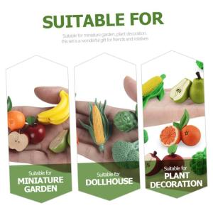 8st Obst- Und Gemüsemodell Künstliches Gemüsemodell Dekorative Künstliche Früchte Lebensechtes Essen Schaufenster-obstverzierung Obst Modellierschmuck Künstliche Frucht Plast