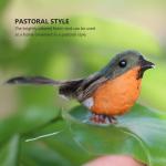 A1-12 stuks Robijn Kunstmatige roodborstjesvogel om vast te klemmen, rode kardinaal, kerstboomdecoratie, vogelknutselsets voor boom, huis, tuin, feestdecoraties buiten
