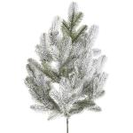 Kunstmatige dennentak/kersttak Karpaten spuitgieten groot, kleur donkergroen besneeuwd