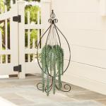 45,7 cm hangende planten kunstmatige vetplanten, hangende plant met geweven katoenen touw, decoratieve voor thuis badkamer decor
