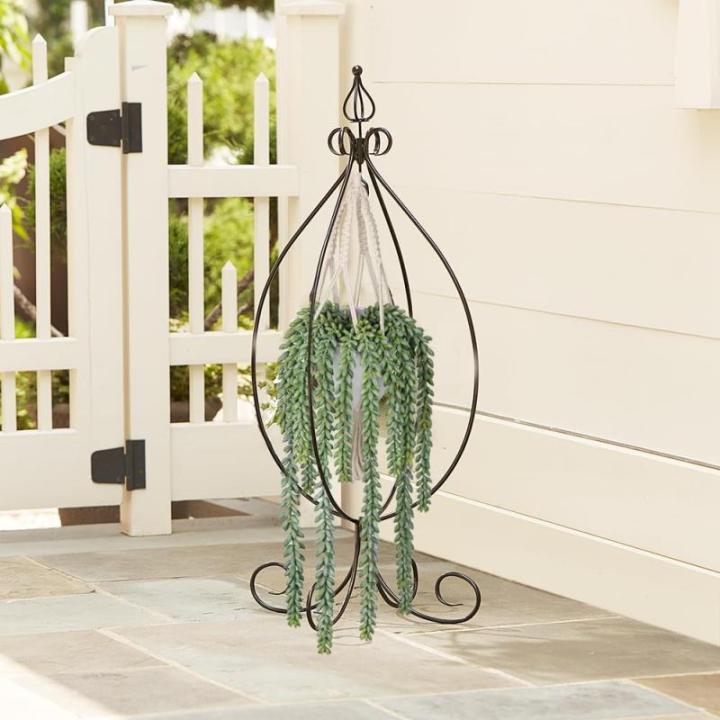 45,7 cm hangende planten kunstmatige vetplanten, hangende plant met geweven katoenen touw, decoratieve voor thuis badkamer decor