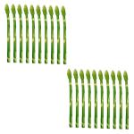 20 STK Simulierte Spargel-Ornamente Realistische Pflanzliche Ornamente Spargel Dekor Spargel-Modelle Gefälschtes Lebensechtes Gemüse Vortäuschen Spielzeug Gemüse Obst PVC