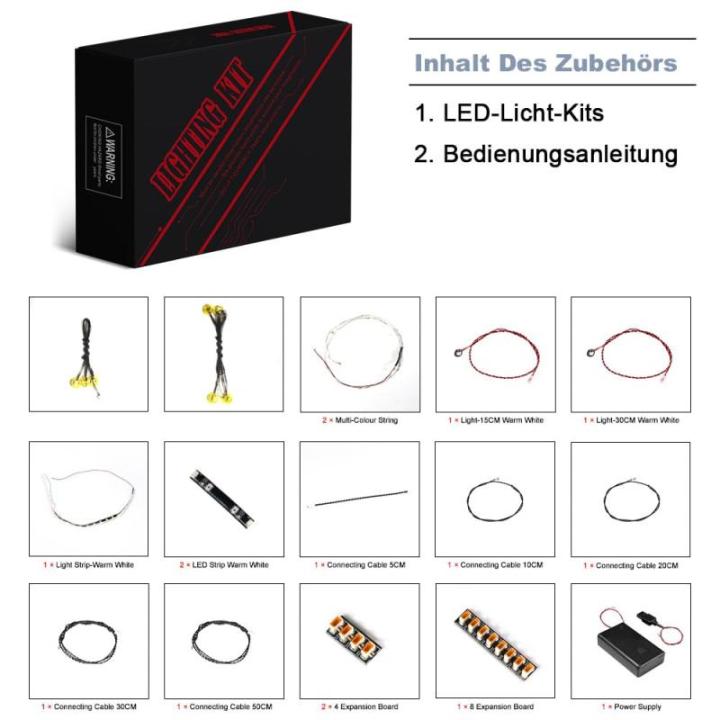 Ledlichtset compatibel met Lego Alpine Lodge (geen model), decoratieverlichtingsset voor Icons 10325 Almhut, creatief speelgoed, update versie