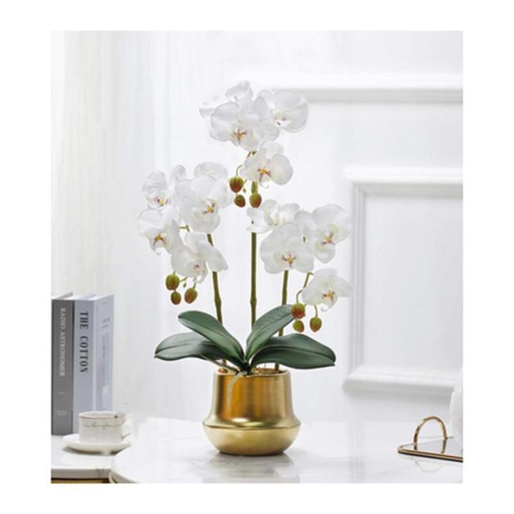 Kunstblumen Künstliche Blumen, künstliche Orchideen, Bonsai-Arrangement, künstliche Seidenorchideen für Hochzeit, Zuhause, Büro, Party, Hotel für jeden Anlass